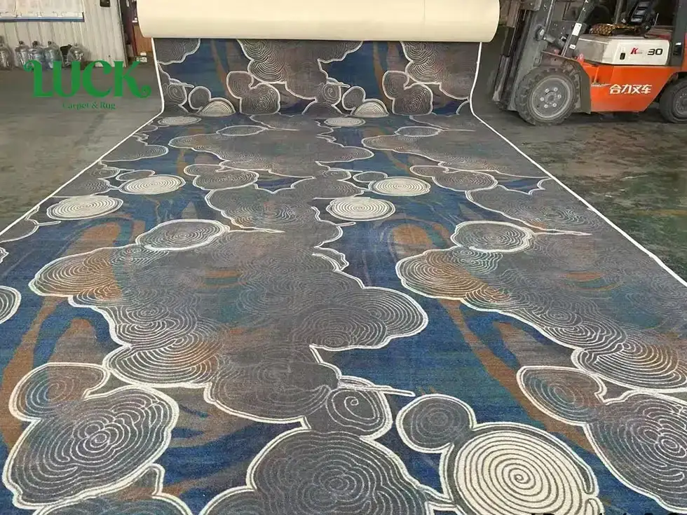 Wool Printed Wall To Wall Carpet For Ballrooms